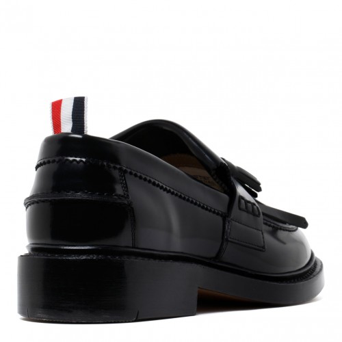 Black Tassel Knit Loafer