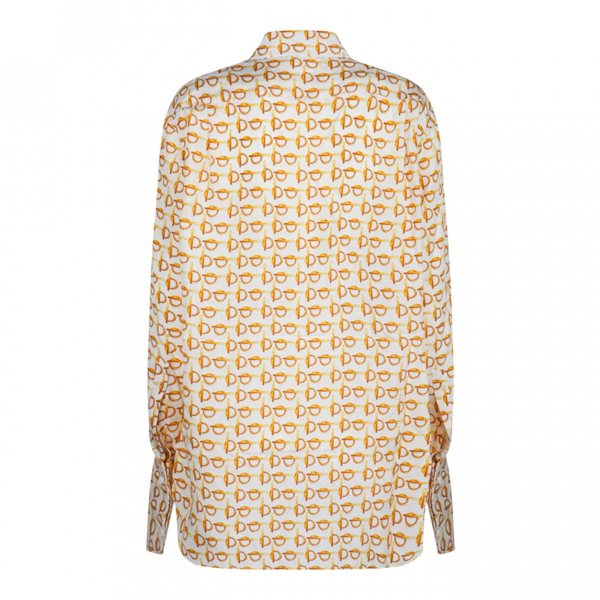 Orange and White B Shirt