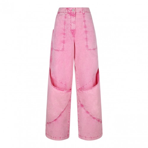 Pink Wide Leg Trousers