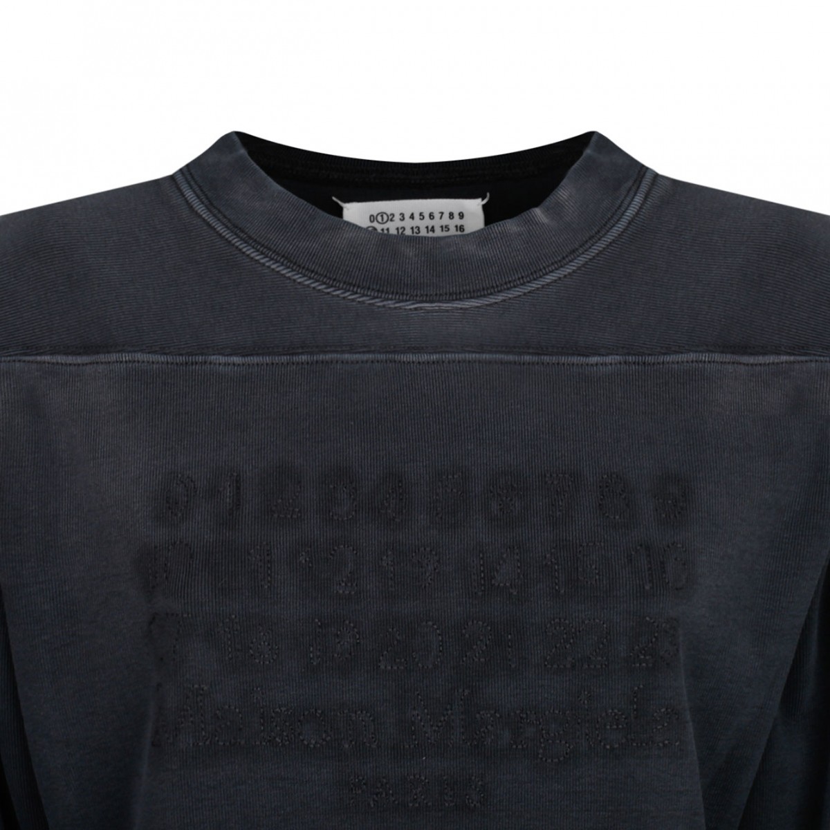 Black Logo Embroidery Sweatshirt