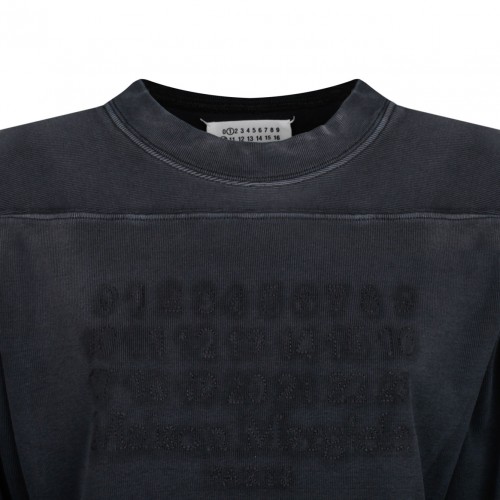 Black Logo Embroidery Sweatshirt