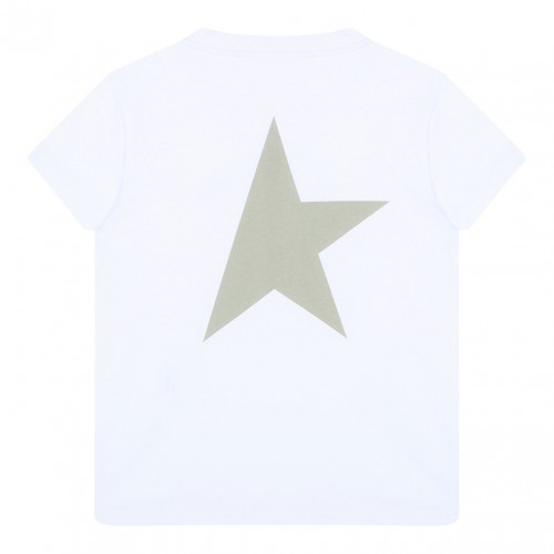 White Logo Print T-Shirt 2