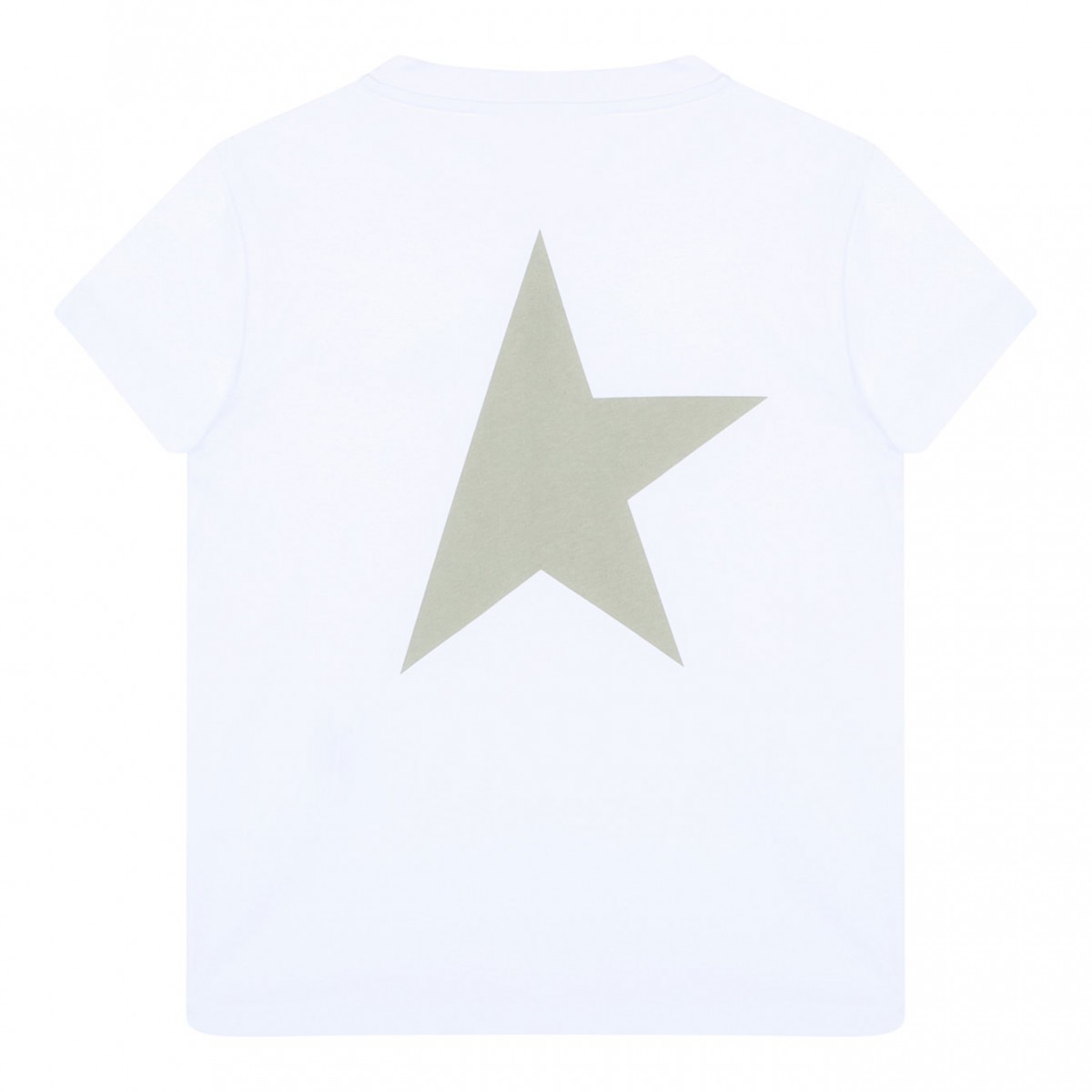 White Logo Print T-Shirt