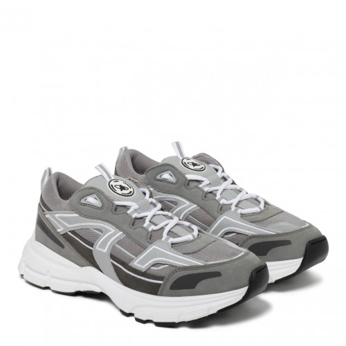 Axel Arigato Gray Leather Marathon R-Trail Chunky Sneakers 2