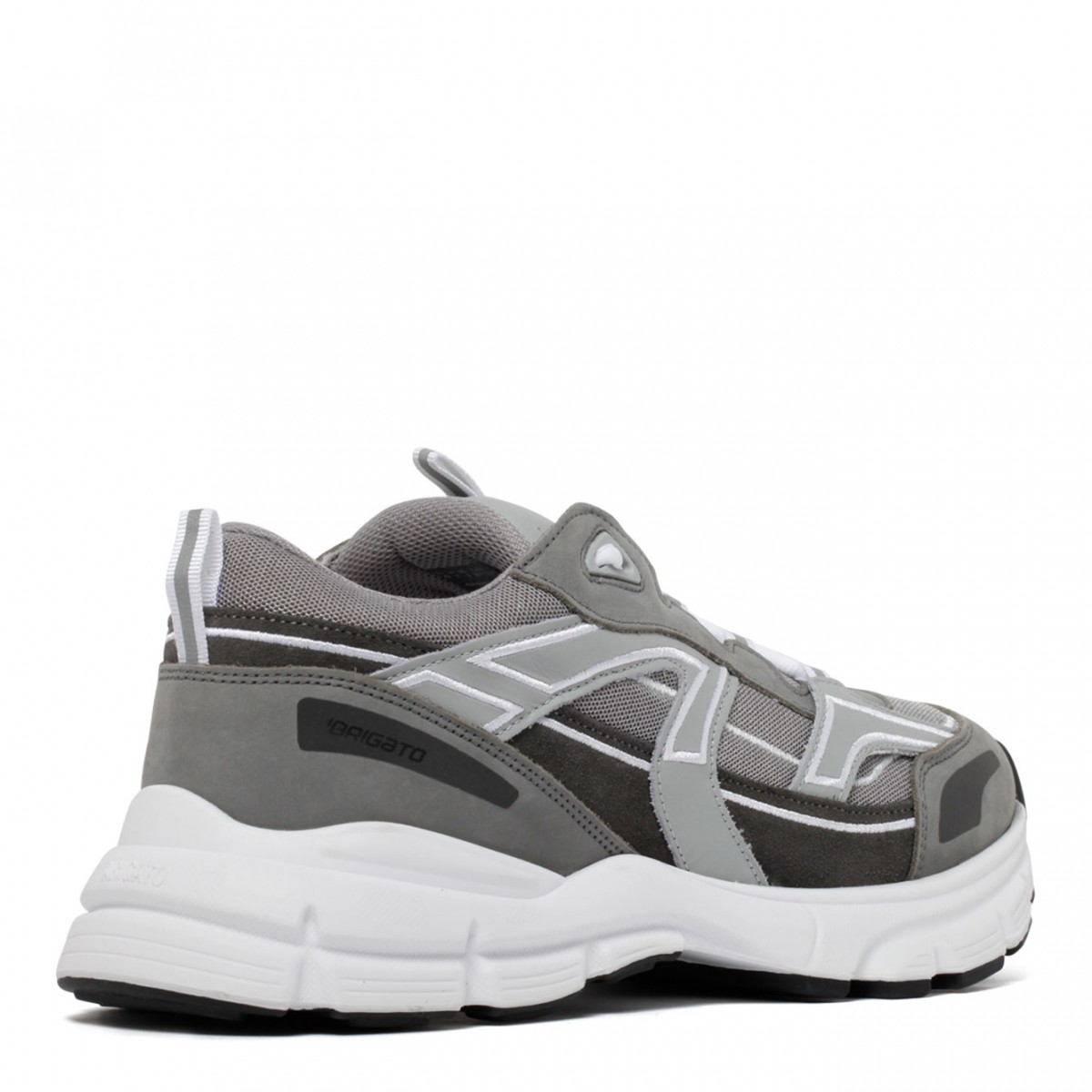Axel Arigato Gray Leather Marathon R-Trail Chunky Sneakers