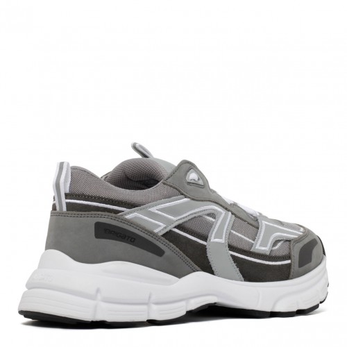 Axel Arigato Gray Leather Marathon R-Trail Chunky Sneakers