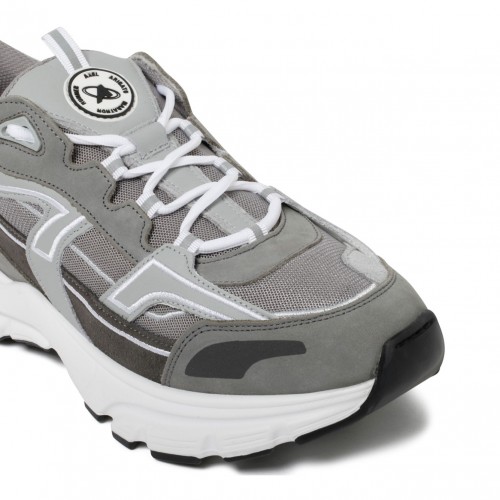 Axel Arigato Gray Leather Marathon R-Trail Chunky Sneakers
