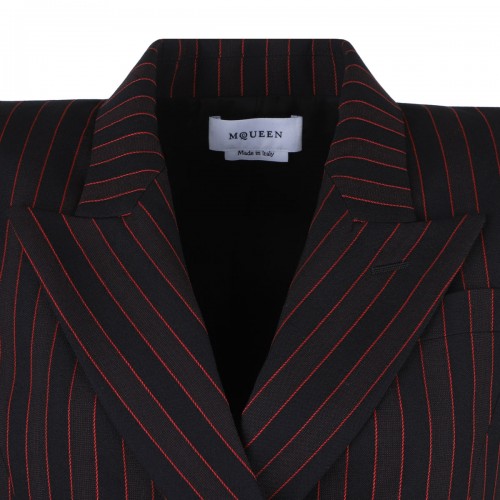 Pinstripe Sleeveless Blazer