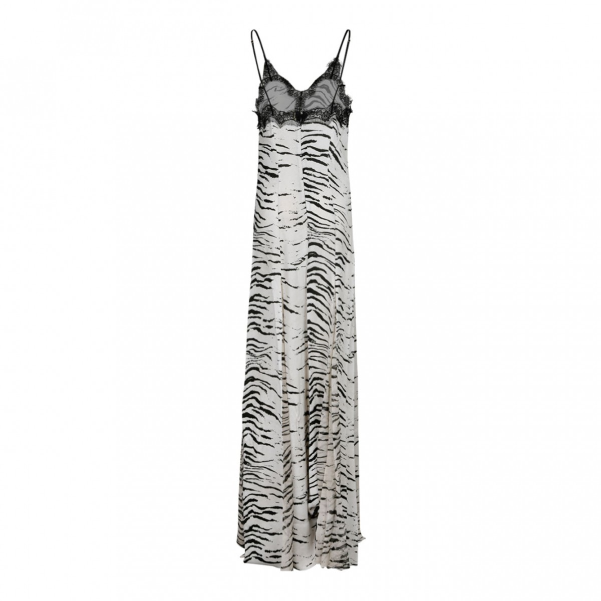 Elisabetta Franchi Animal Print Long Lingerie Dress