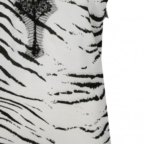 Elisabetta Franchi Animal Print Long Lingerie Dress