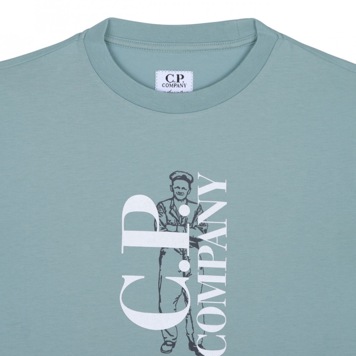 Lagoon Green Logo Print T-Shirt