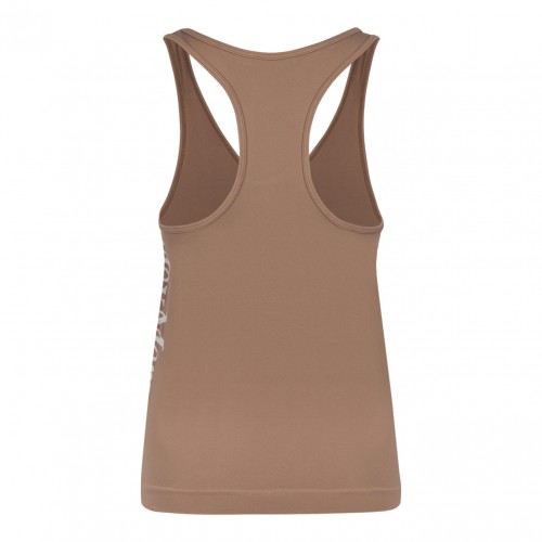 Camel Brown Logo Print Top 2