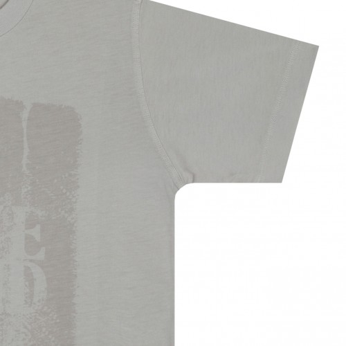 Pearl Grey Logo Print T-shirt
