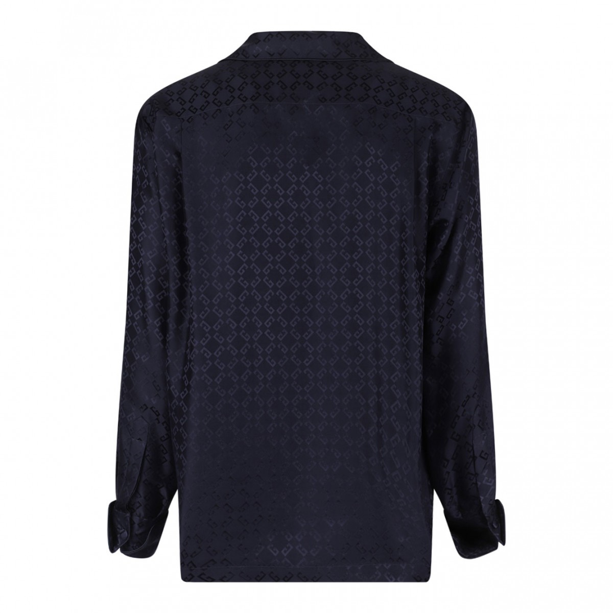 Dark Blue Shiny Monogram 72 Pajama Shirt