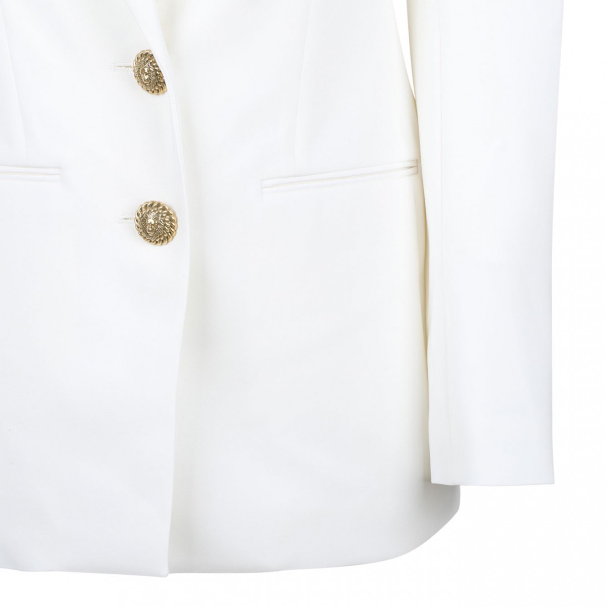 White 2-Button Blazer