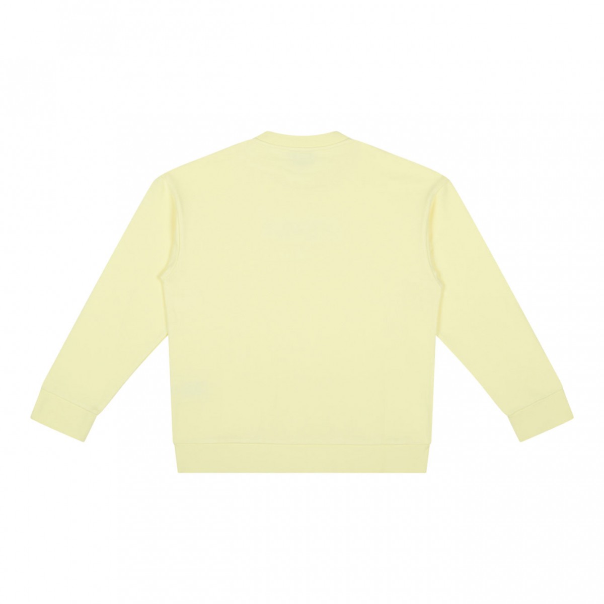 Light Yellow Logo Print Sweatshirt