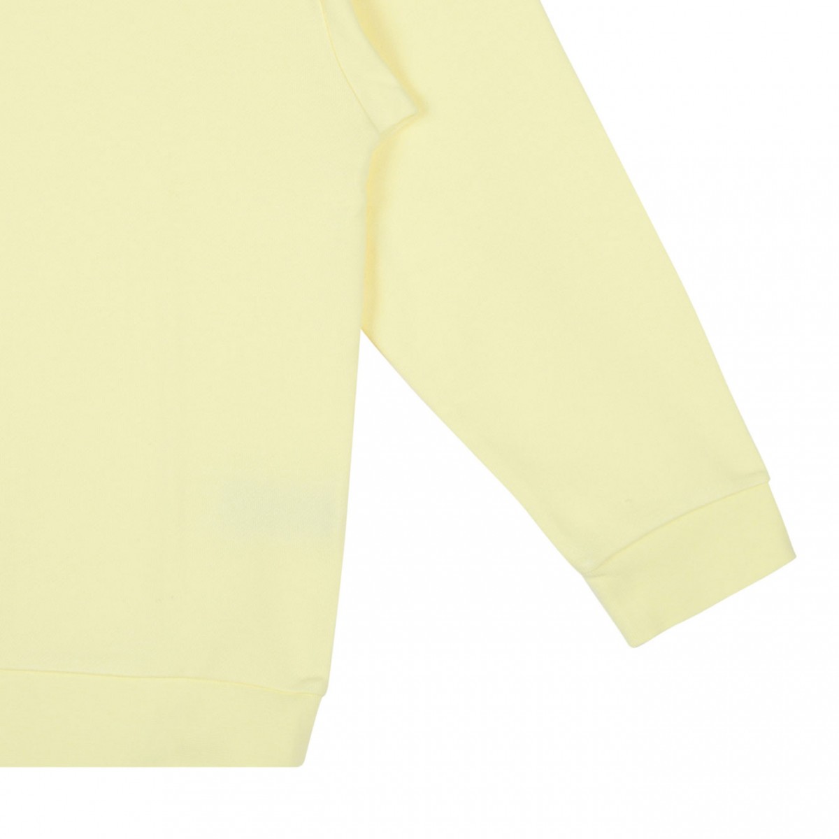Light Yellow Logo Print Sweatshirt
