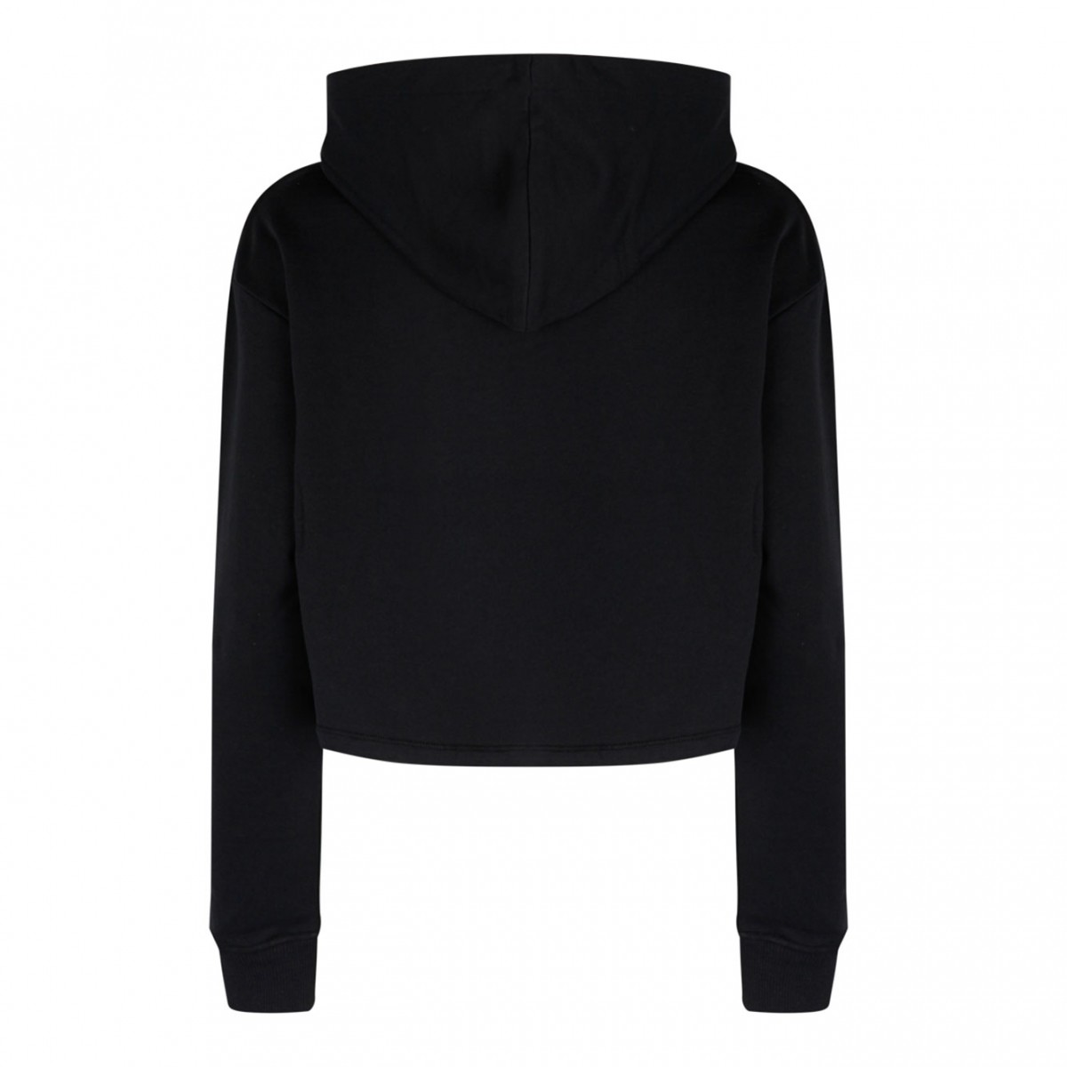 Black Logo Print Hoodie