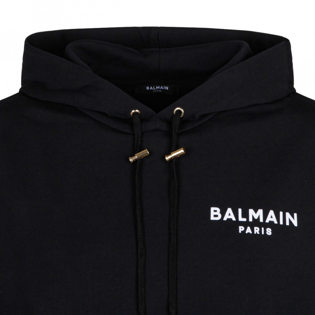 Black Logo Print Hoodie