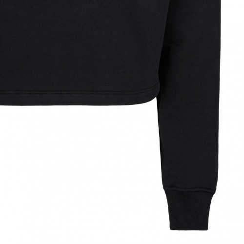 Black Logo Print Hoodie