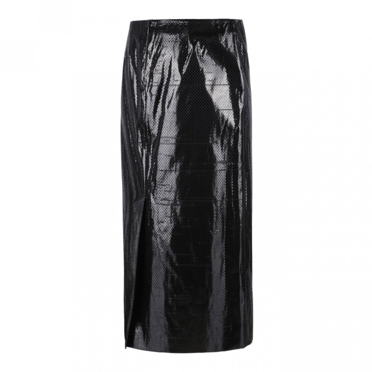 Black Pencil Midi Skirt
