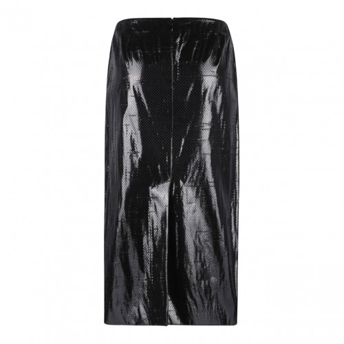 Black Pencil Midi Skirt