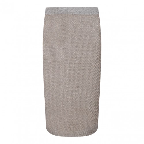 Metallic Midi Skirt