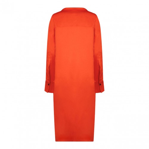 Ferragamo Chemisier Orange Dress