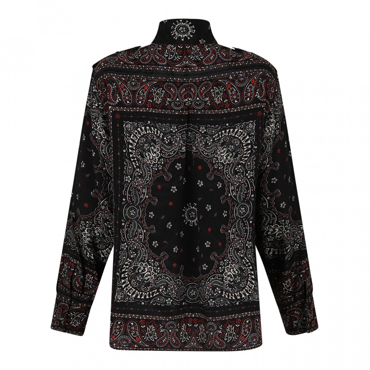 Utility Paisley Print Blouse