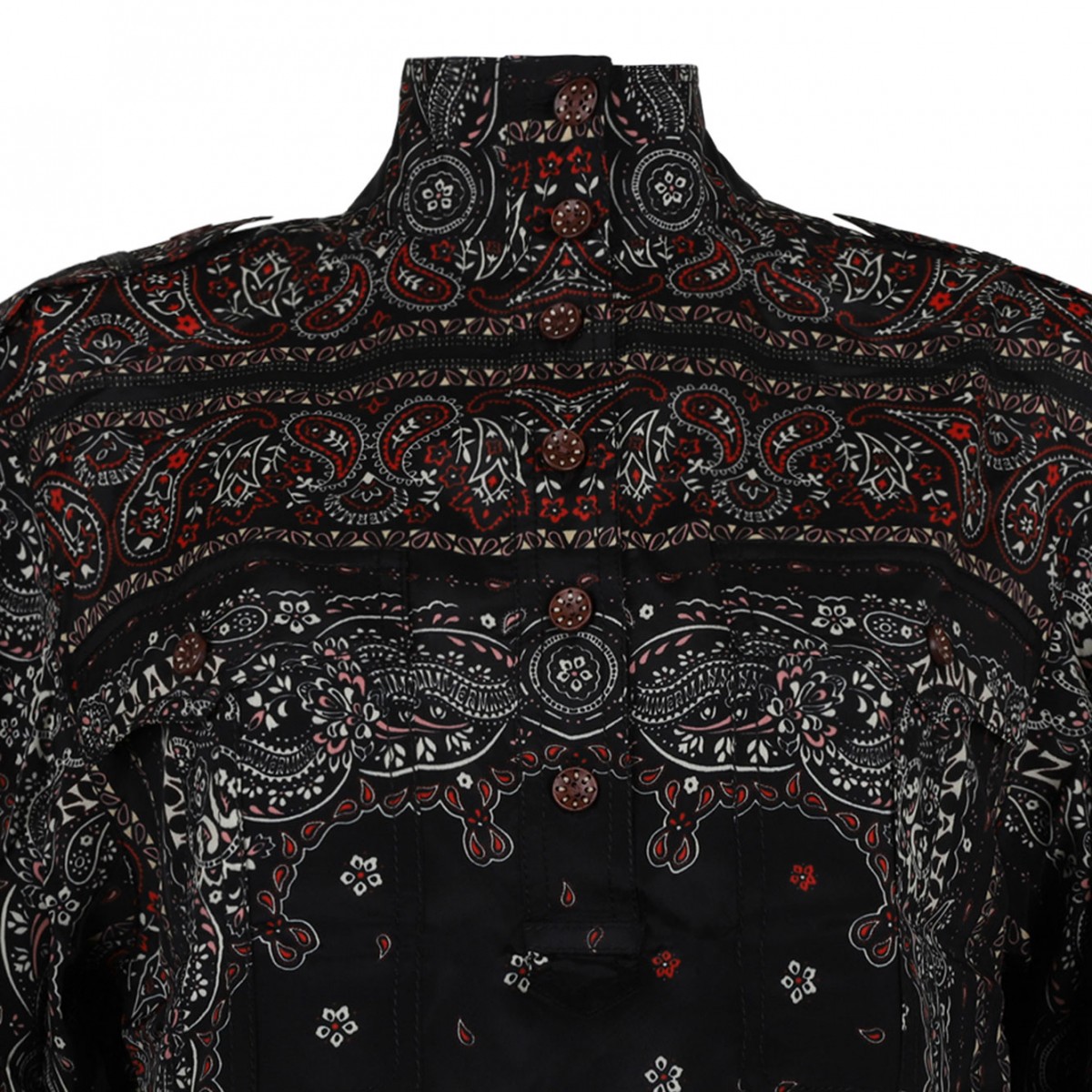 Utility Paisley Print Blouse