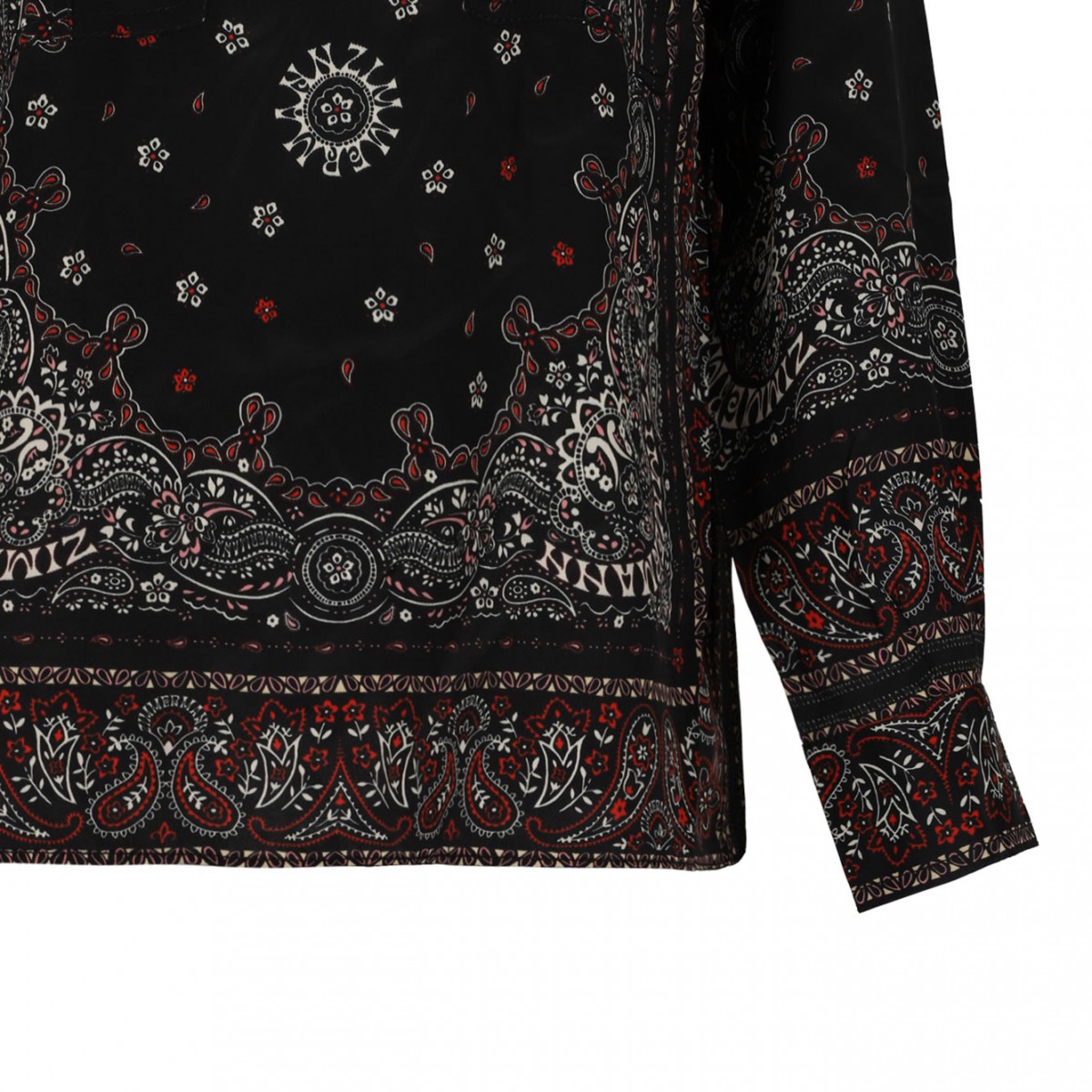 Utility Paisley Print Blouse