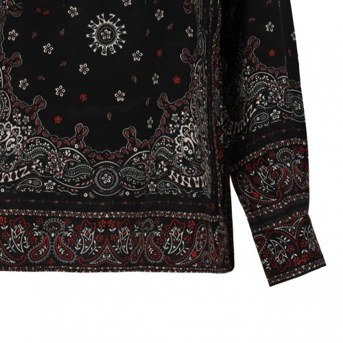 Utility Paisley Print Blouse