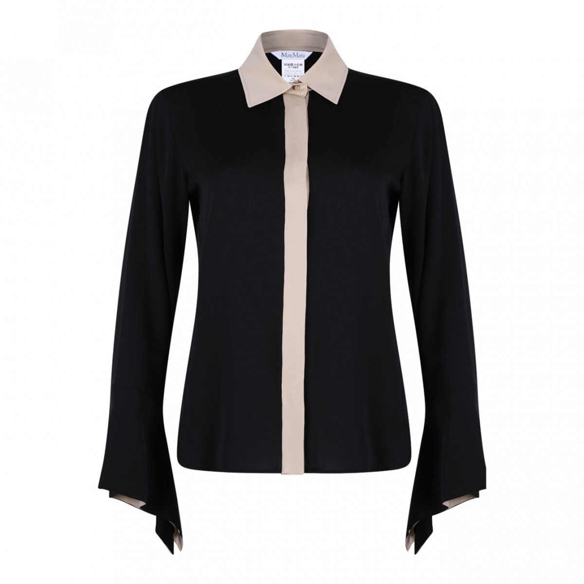 Colourblock Silk Shirt