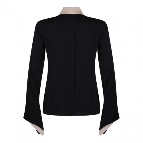 Colourblock Silk Shirt 2