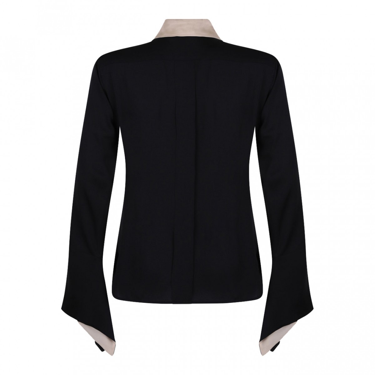 Colourblock Silk Shirt