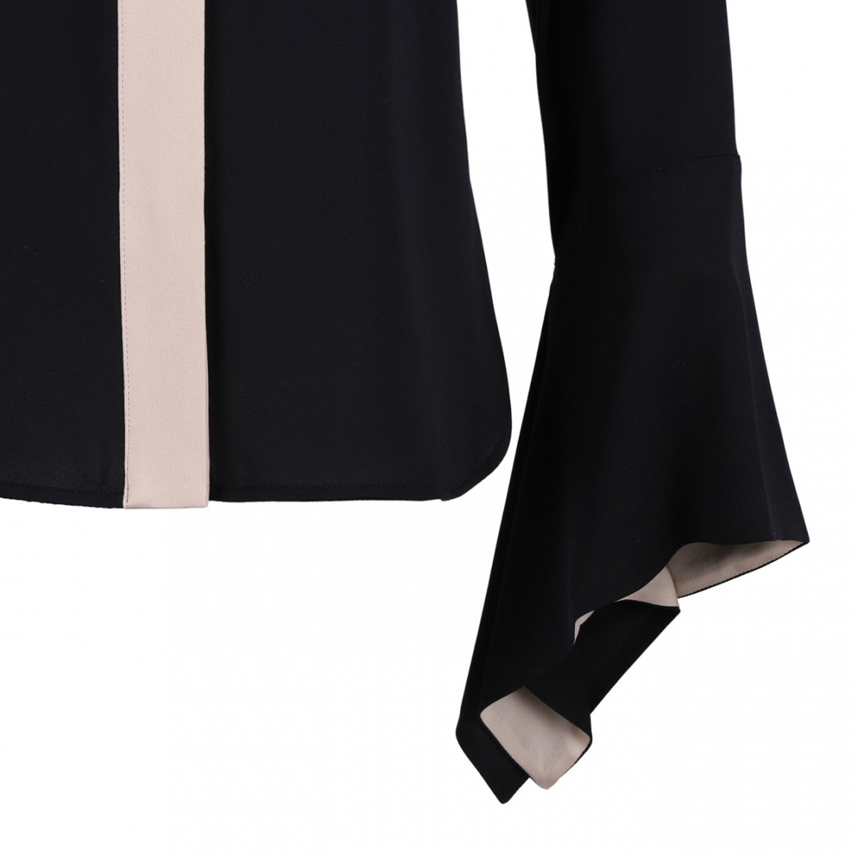 Colourblock Silk Shirt