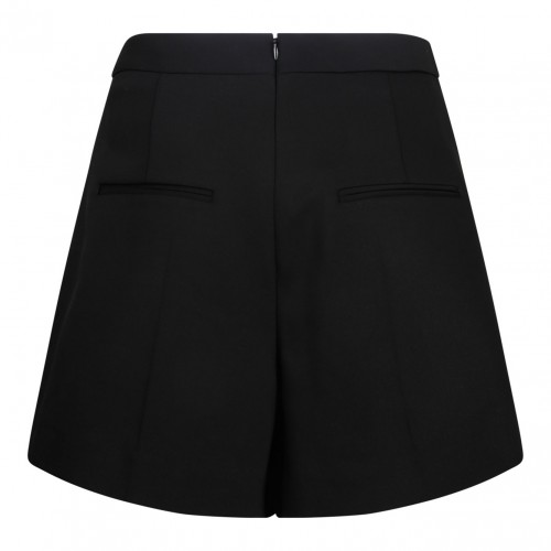 Black Button Embellished Shorts 2