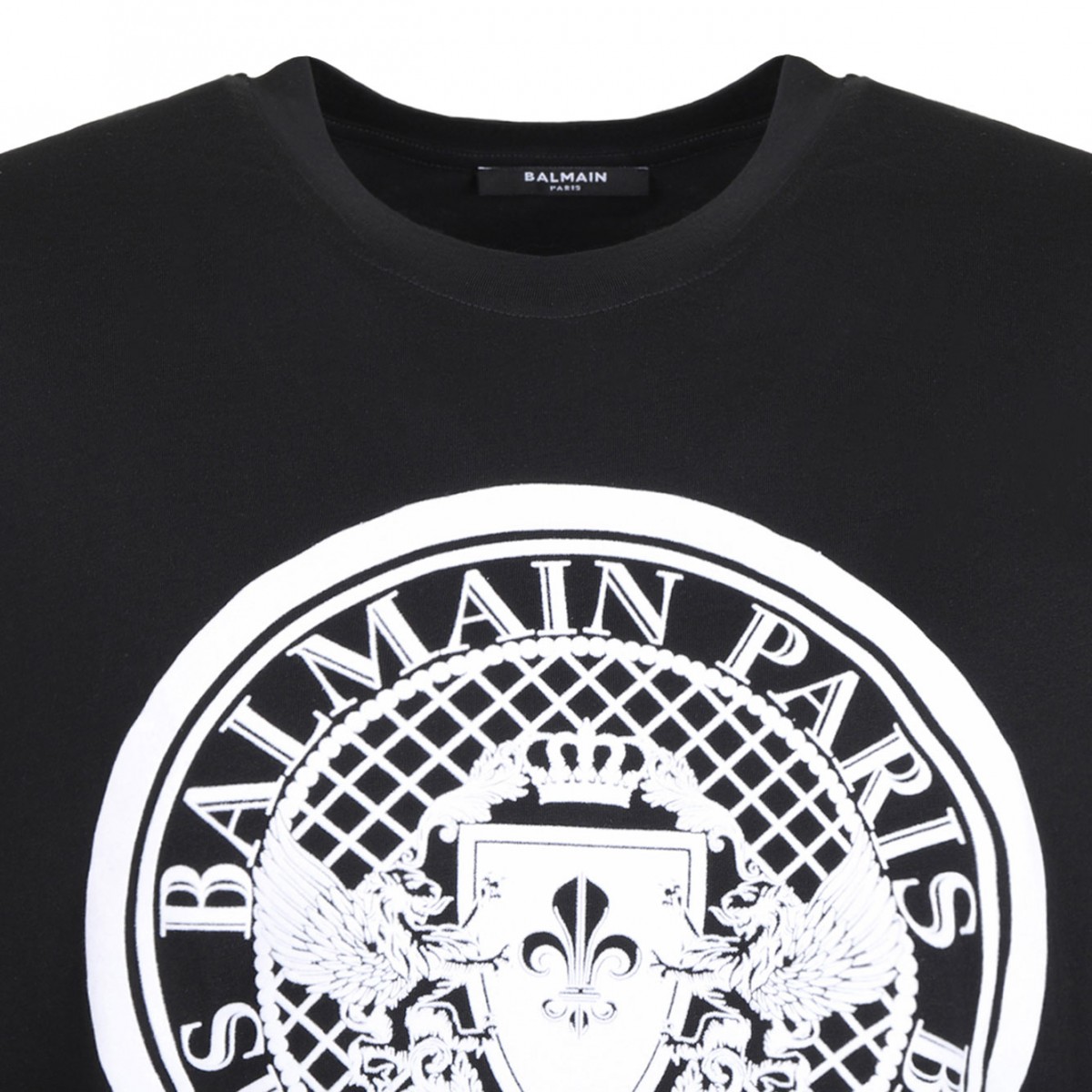 Black Flocked Coin T-Shirt