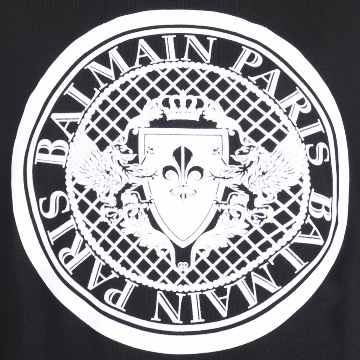 Black Flocked Coin T-Shirt