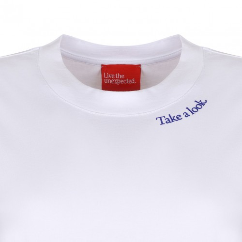 White Slogan Print T-Shirt