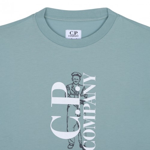 Lagoon Green Logo Print T-Shirt