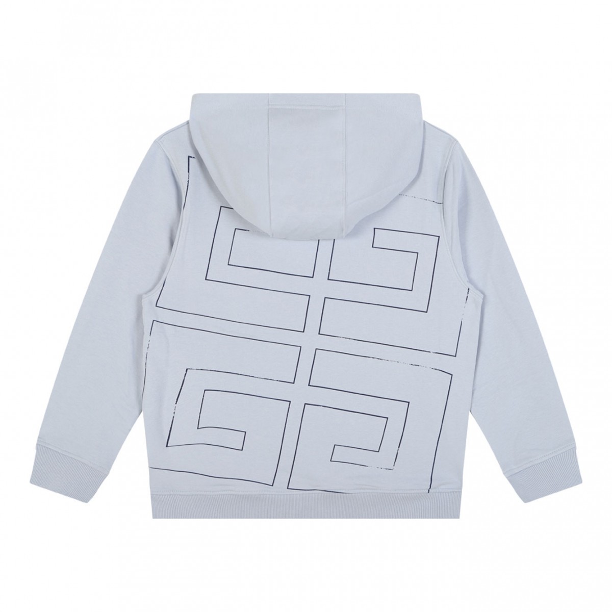 Pale Blue Hooded Sweatshirt