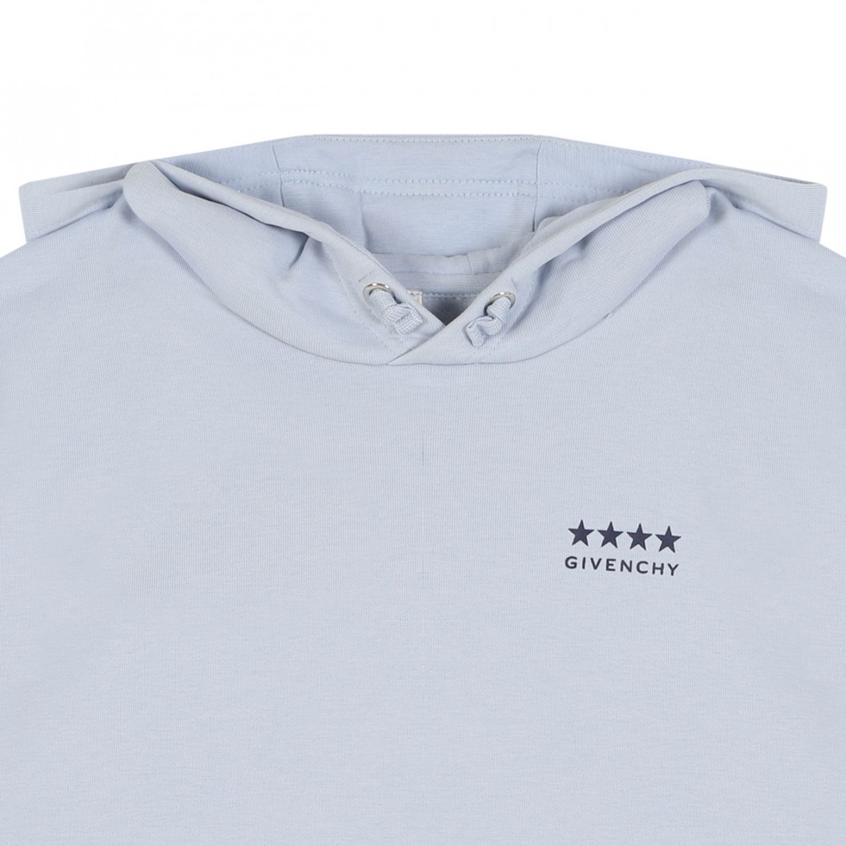 Pale Blue Hooded Sweatshirt