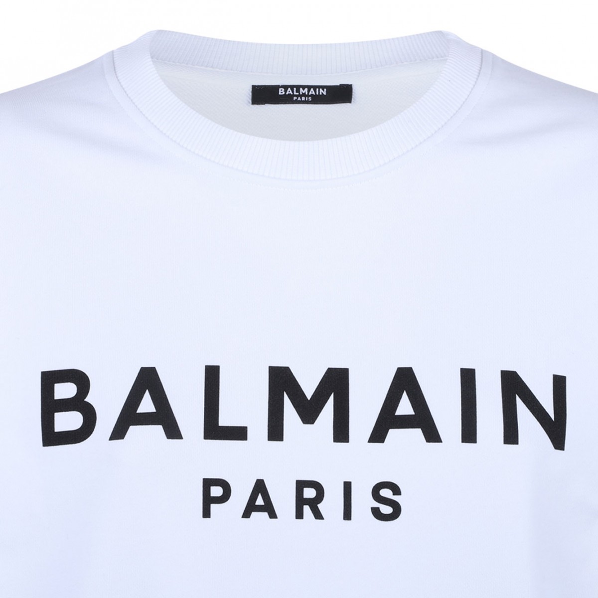 White Logo Print Sweatshirt