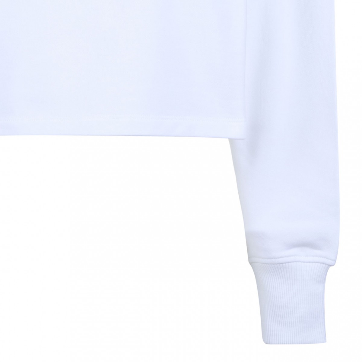 White Logo Print Sweatshirt