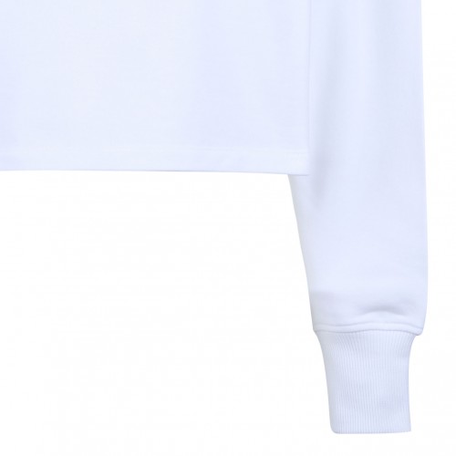 White Logo Print Sweatshirt