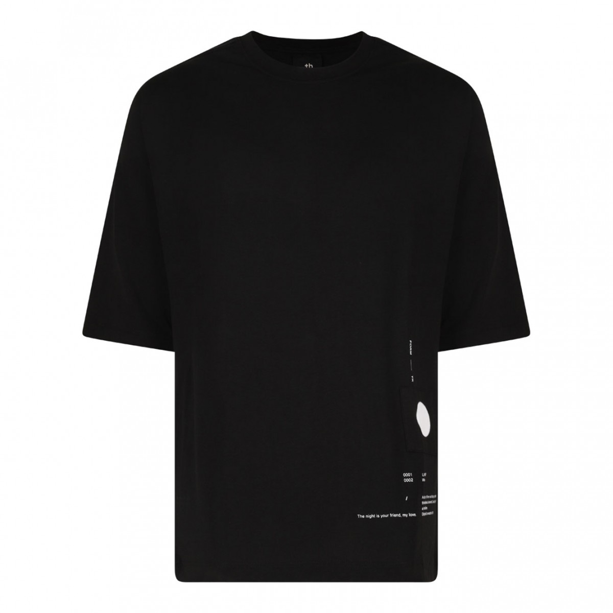 Black Graphic Print T-Shirt