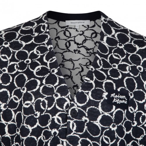 Abstract Daisy Cardigan