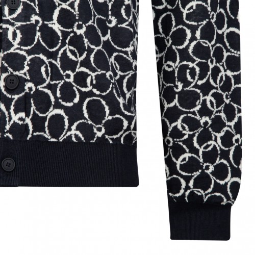 Abstract Daisy Cardigan