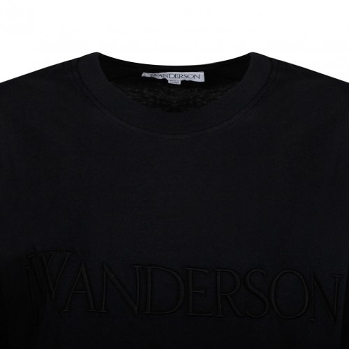 Black Embroidered Logo T-Shirt